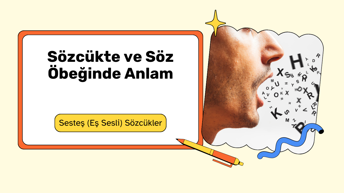 sesteş (eş sesli) sözcükler